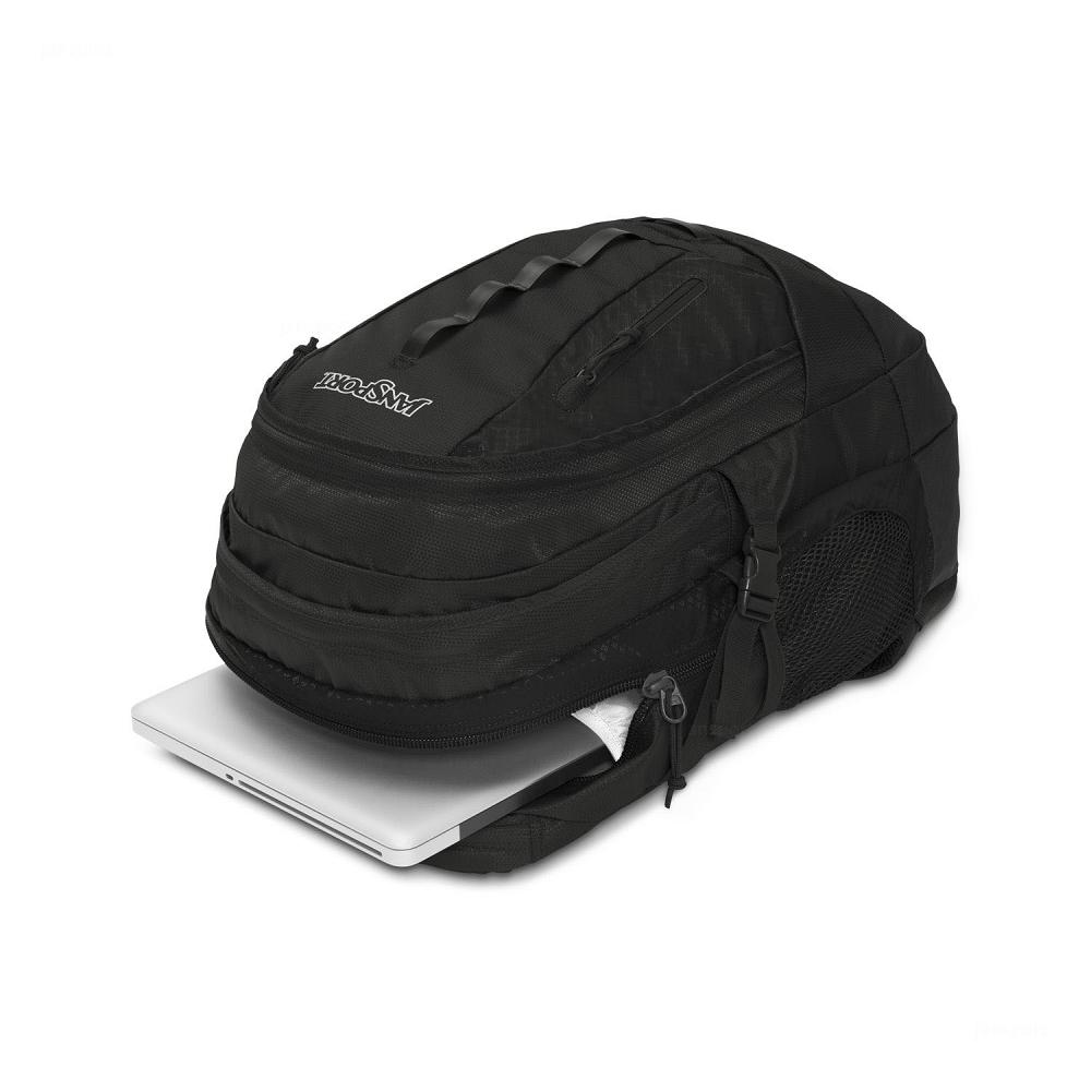 JanSport Odyssey Laptop Backpacks Black | Ireland_JS355