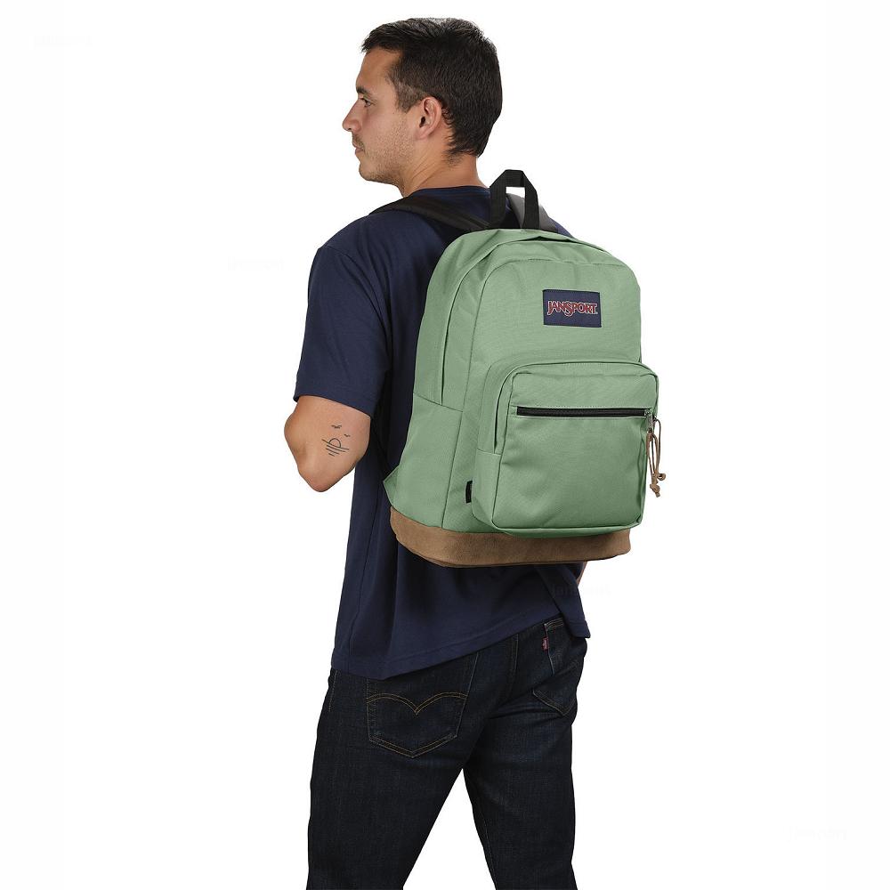 JanSport Right Pack Laptop Backpacks Green | Ireland_JS085