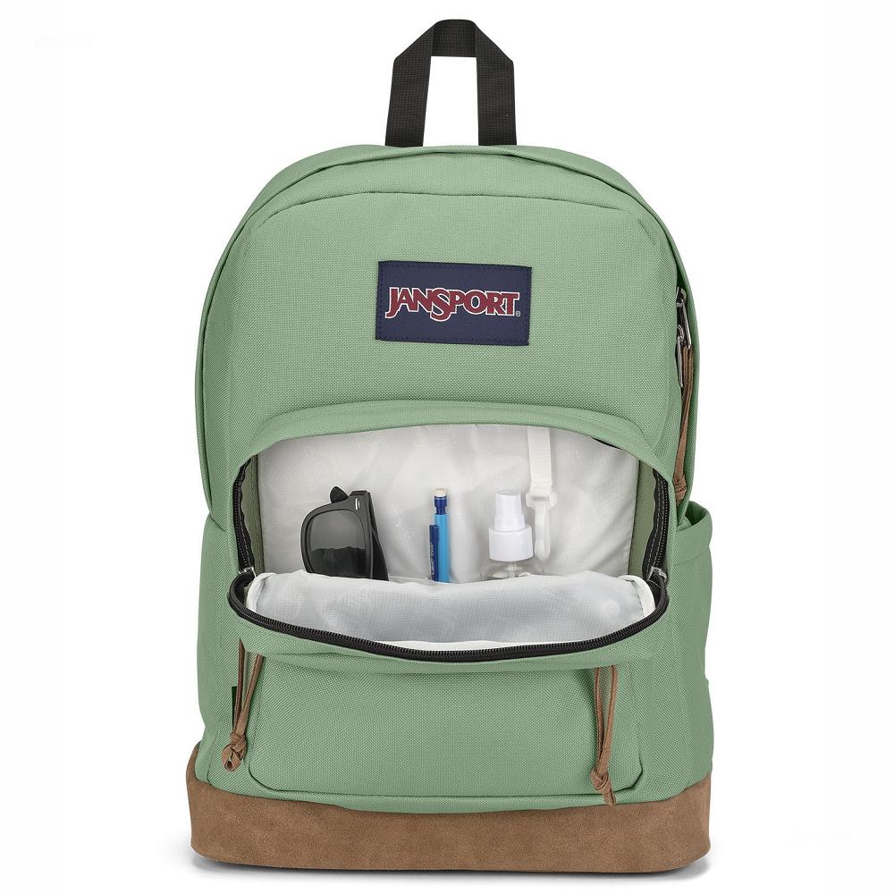 JanSport Right Pack Laptop Backpacks Green | Ireland_JS085