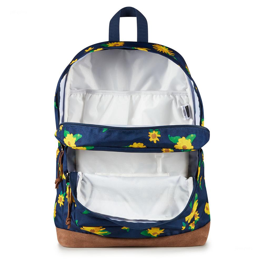 JanSport Right Pack Laptop Backpacks Navy / Yellow | Ireland_JS349