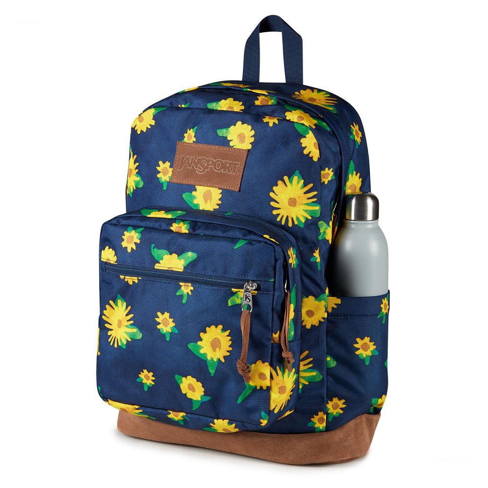 JanSport Right Pack Laptop Backpacks Navy / Yellow | Ireland_JS349