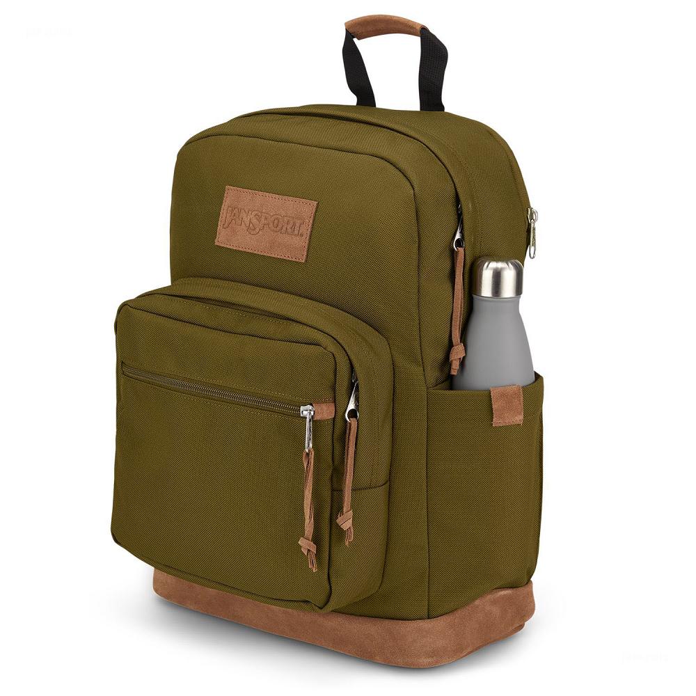 JanSport Right Pack Premium Laptop Backpacks Olive | Ireland_JS240