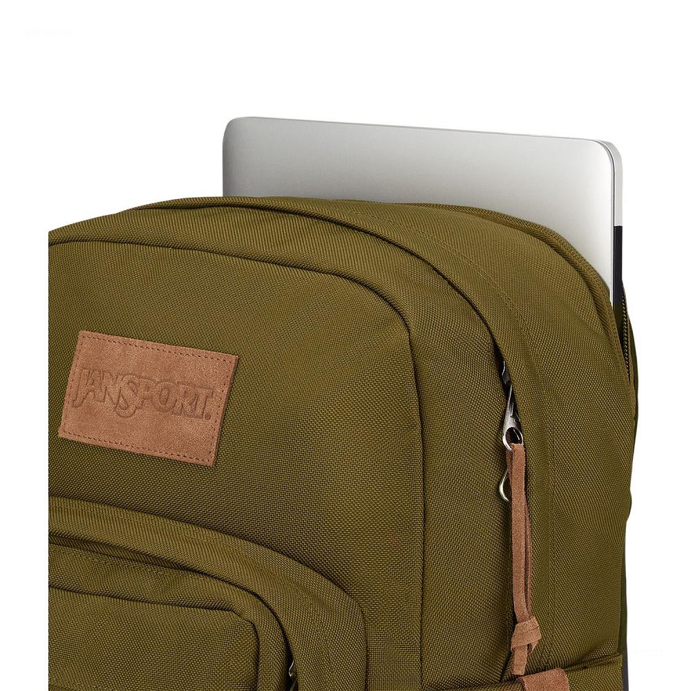 JanSport Right Pack Premium Laptop Backpacks Olive | Ireland_JS240