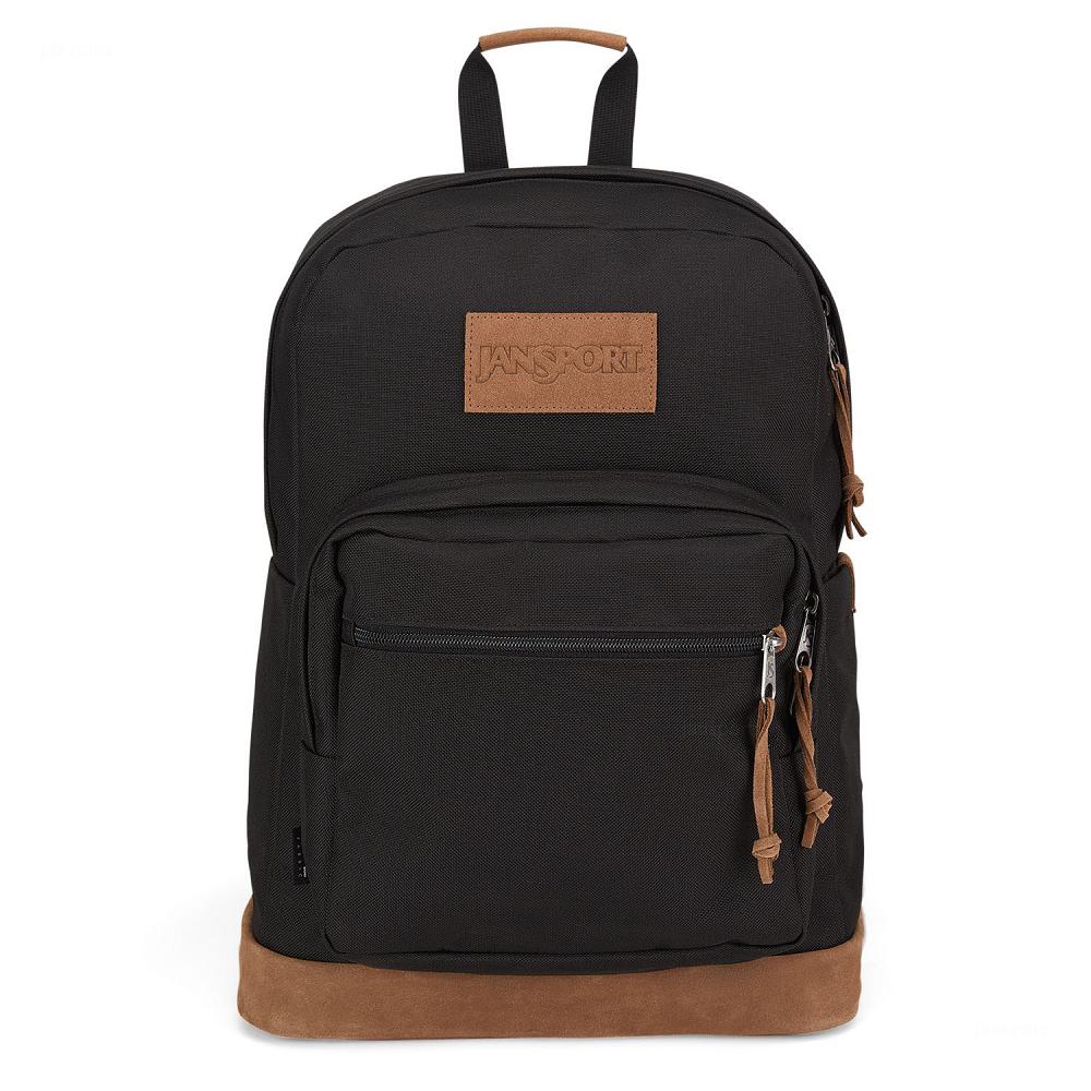 JanSport Right Pack Premium Laptop Backpacks Black | Ireland_JS245