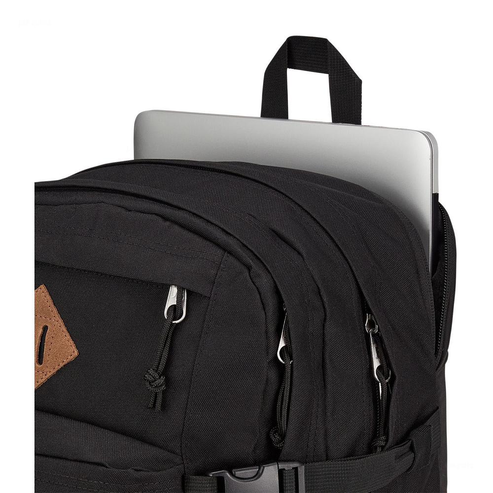 JanSport SUEDE CAMPUS Laptop Backpacks Black | Ireland_JS135