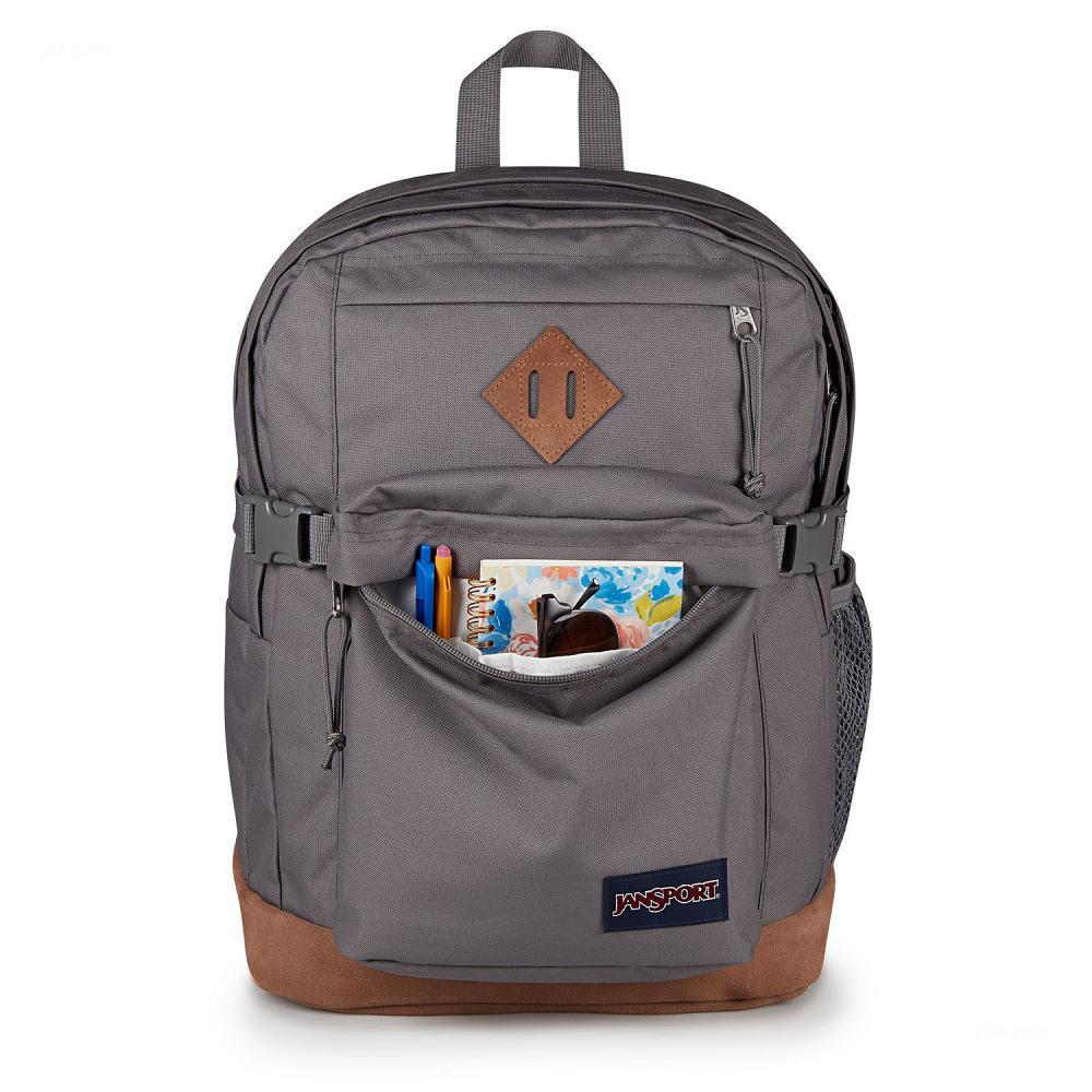 JanSport SUEDE CAMPUS Laptop Backpacks Deep Grey | Ireland_JS451