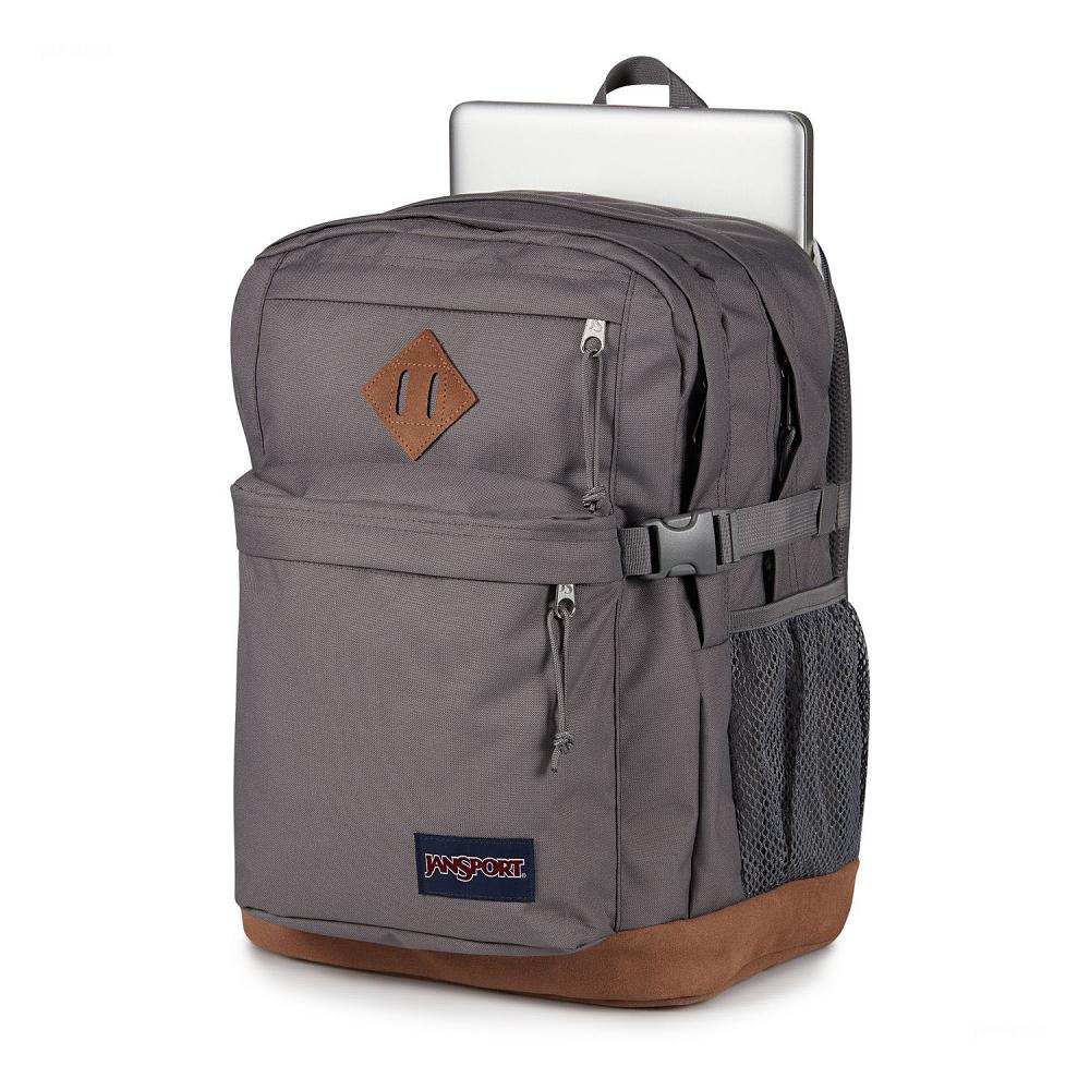 JanSport SUEDE CAMPUS Laptop Backpacks Deep Grey | Ireland_JS451