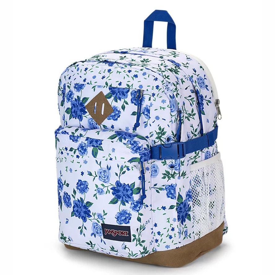 JanSport SUEDE CAMPUS Laptop Backpacks White / Blue | Ireland_JS449