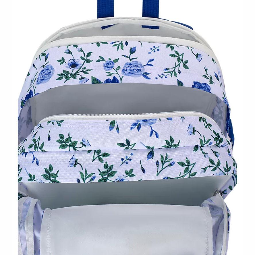 JanSport SUEDE CAMPUS Laptop Backpacks White / Blue | Ireland_JS449