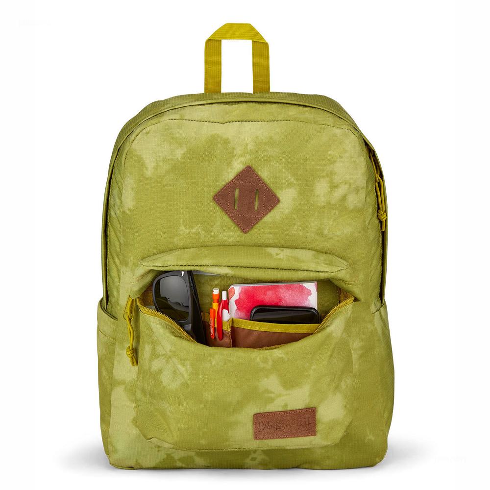 JanSport SUPERBREAK PLUS FX Laptop Backpacks Green | Ireland_JS433