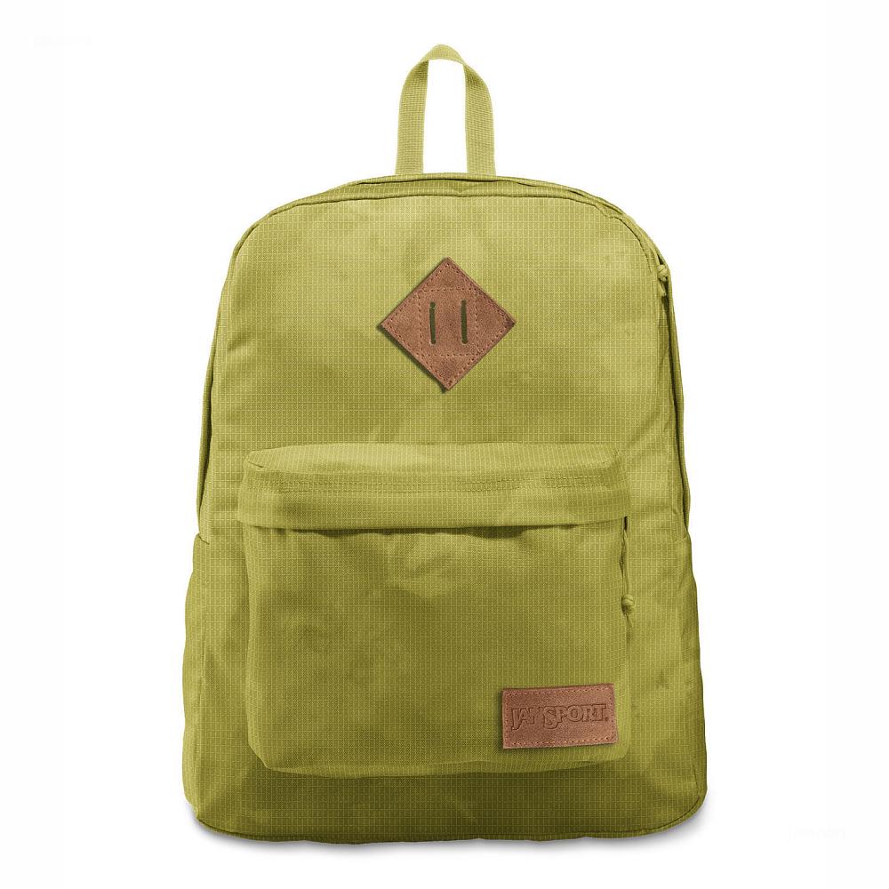 JanSport SUPERBREAK PLUS FX Laptop Backpacks Green | Ireland_JS433