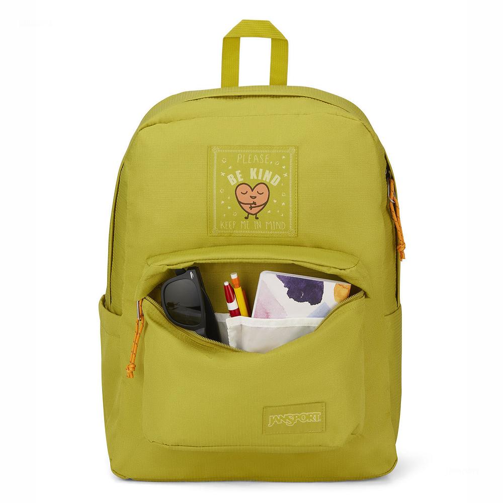 JanSport SUPERBREAK PLUS FX Laptop Backpacks Yellow | Ireland_JS538B