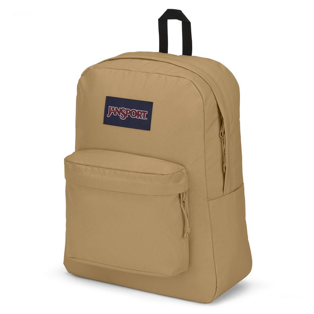 JanSport SuperBreak® Plus Laptop Backpacks Khaki | Ireland_JS046