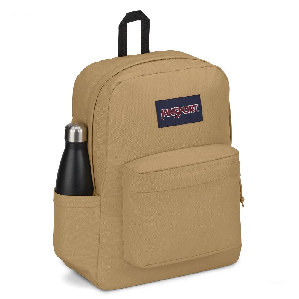 JanSport SuperBreak® Plus Laptop Backpacks Khaki | Ireland_JS046