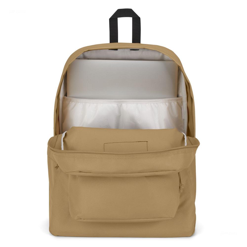 JanSport SuperBreak® Plus Laptop Backpacks Khaki | Ireland_JS046