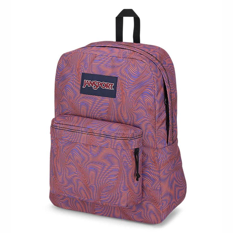 JanSport SuperBreak® Plus Laptop Backpacks Purple / Orange | Ireland_JS086