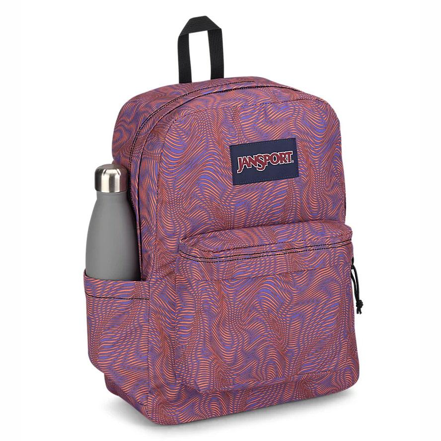 JanSport SuperBreak® Plus Laptop Backpacks Purple / Orange | Ireland_JS086