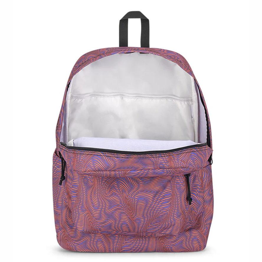 JanSport SuperBreak® Plus Laptop Backpacks Purple / Orange | Ireland_JS086