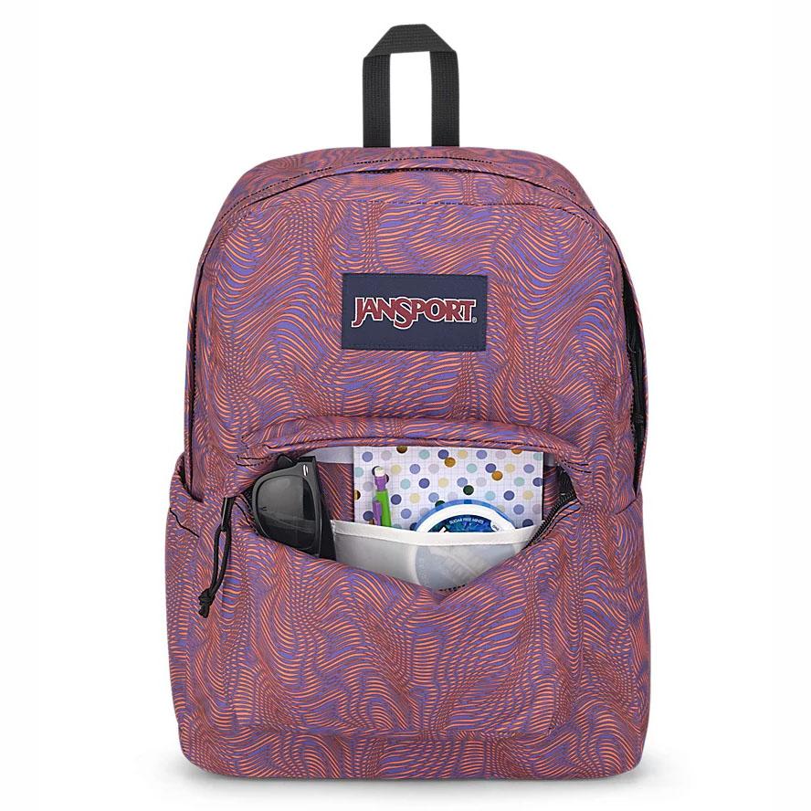 JanSport SuperBreak® Plus Laptop Backpacks Purple / Orange | Ireland_JS086