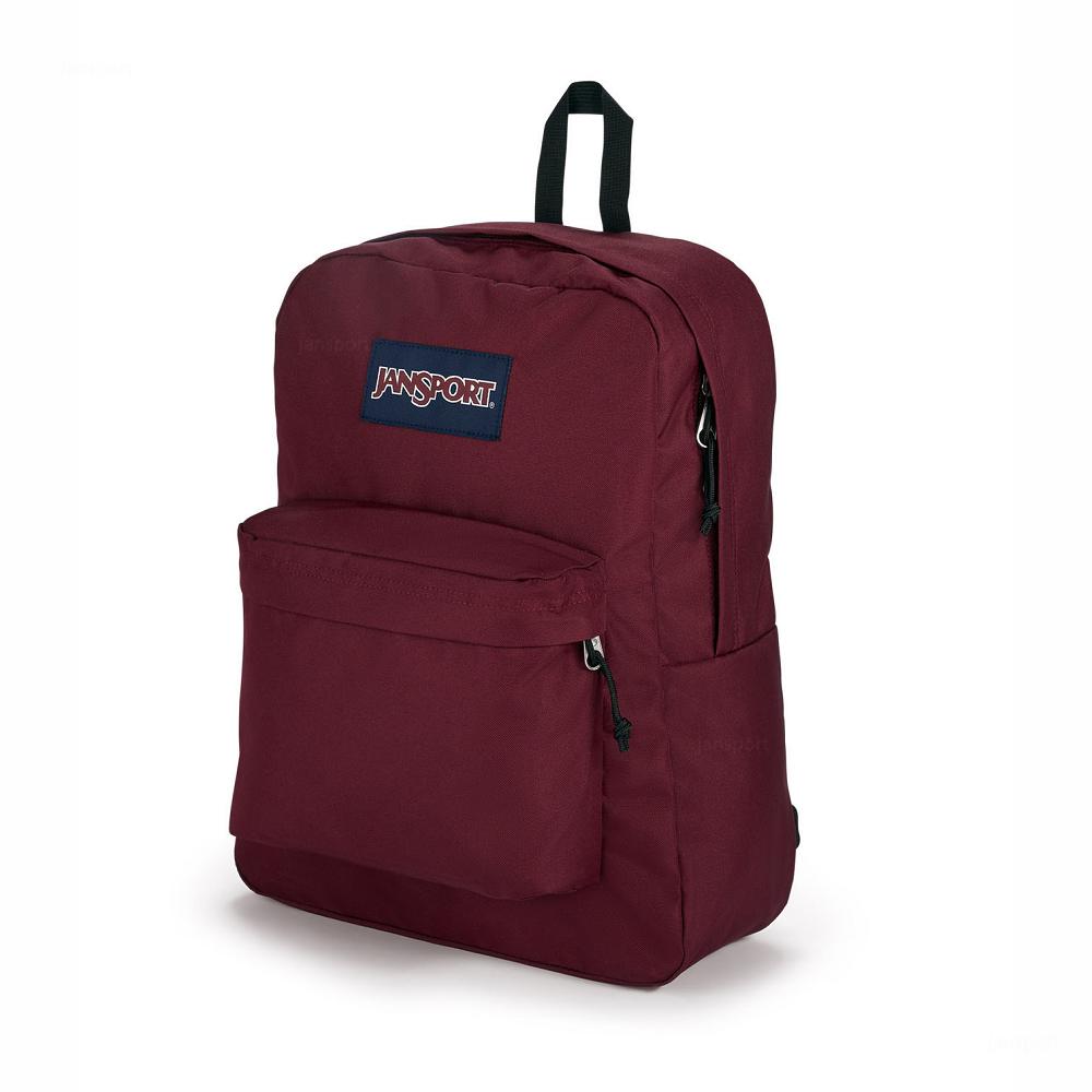 JanSport SuperBreak® Plus Laptop Backpacks Burgundy | Ireland_JS096