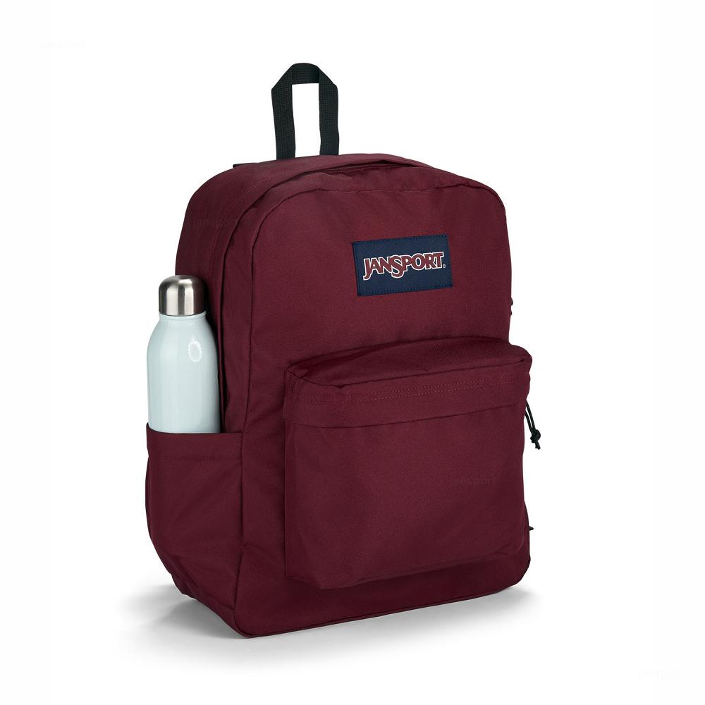 JanSport SuperBreak® Plus Laptop Backpacks Burgundy | Ireland_JS096