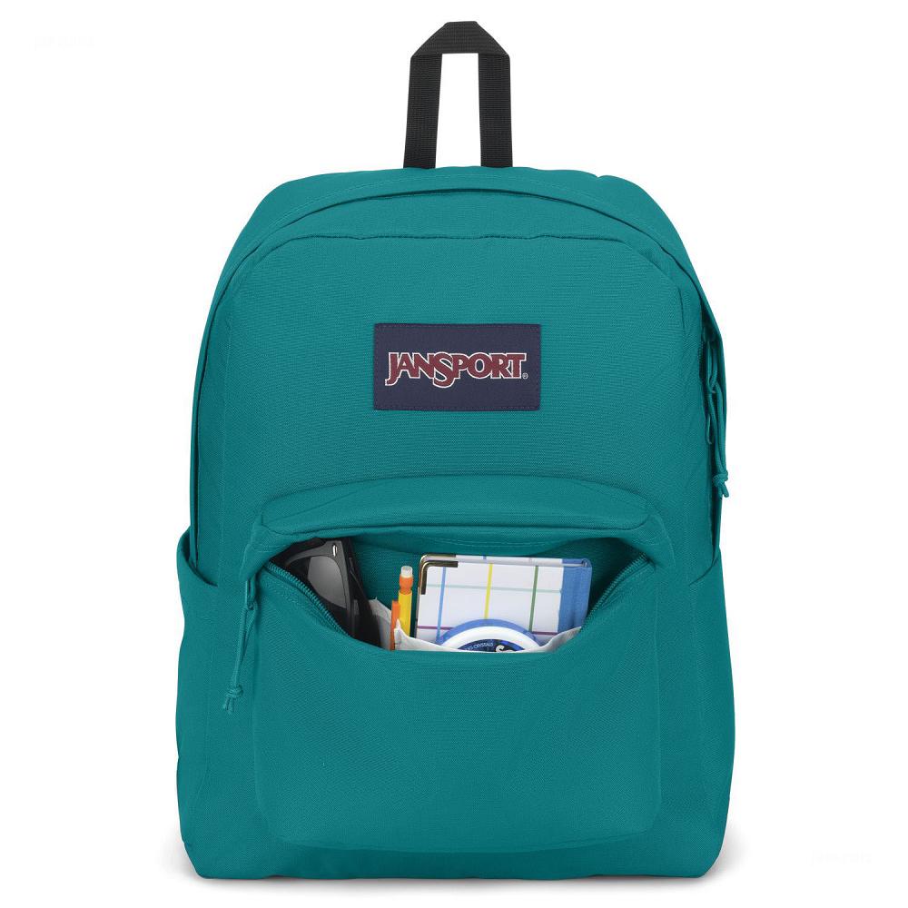 JanSport SuperBreak® Plus Laptop Backpacks Turquoise | Ireland_JS101