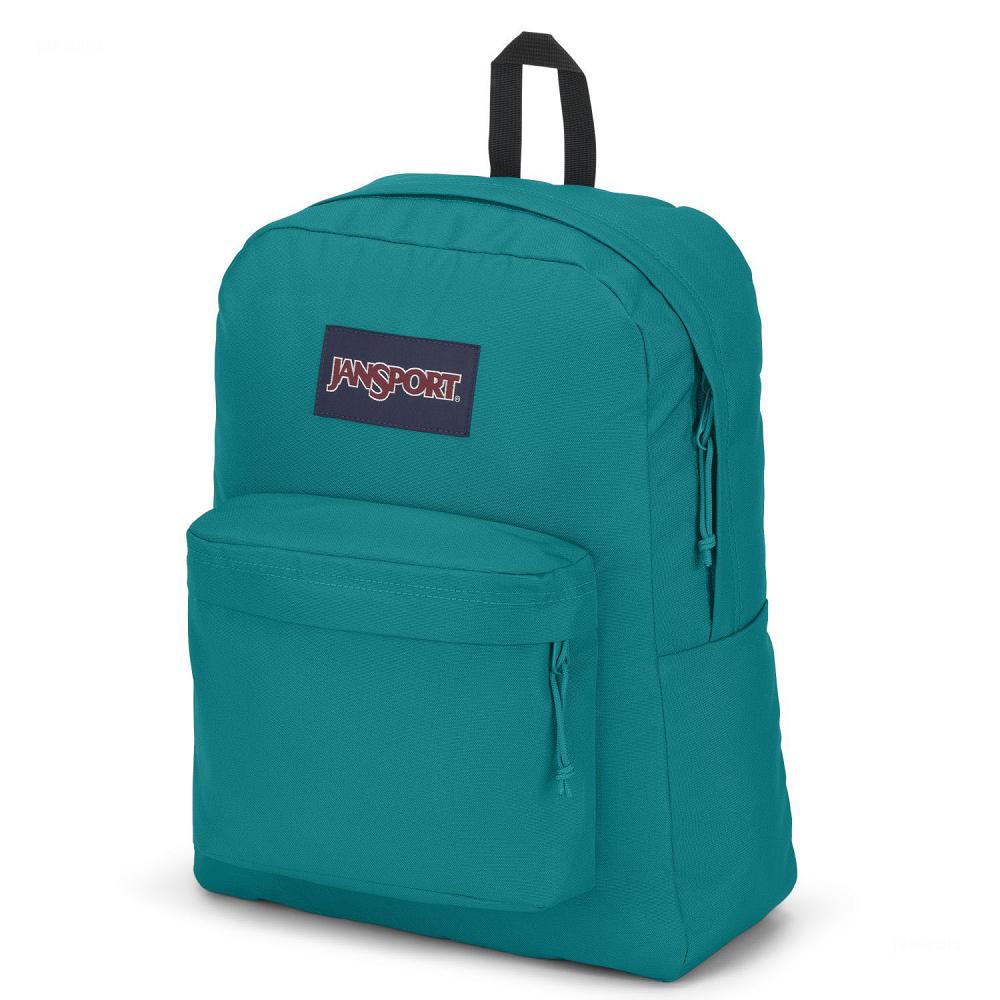 JanSport SuperBreak® Plus Laptop Backpacks Turquoise | Ireland_JS101