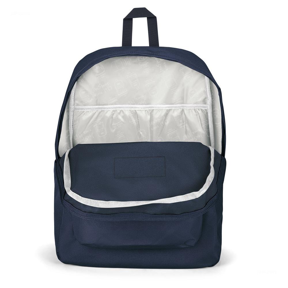 JanSport SuperBreak® Plus Laptop Backpacks Navy | Ireland_JS154