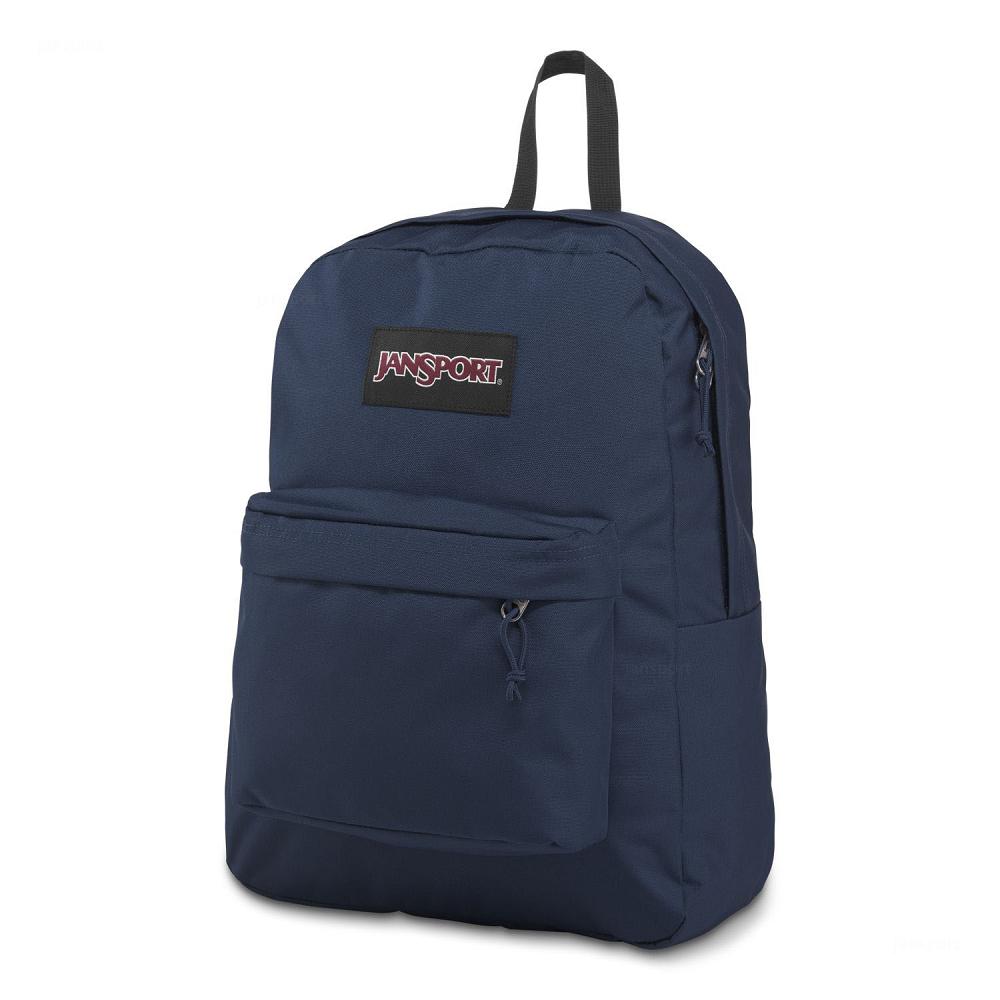 JanSport SuperBreak® Plus Laptop Backpacks Navy | Ireland_JS154