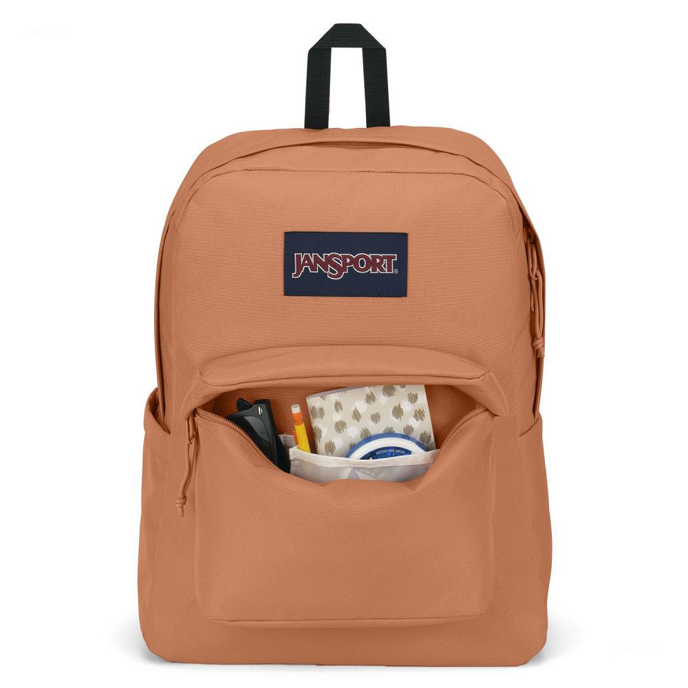 JanSport SuperBreak® Plus Laptop Backpacks Orange | Ireland_JS166