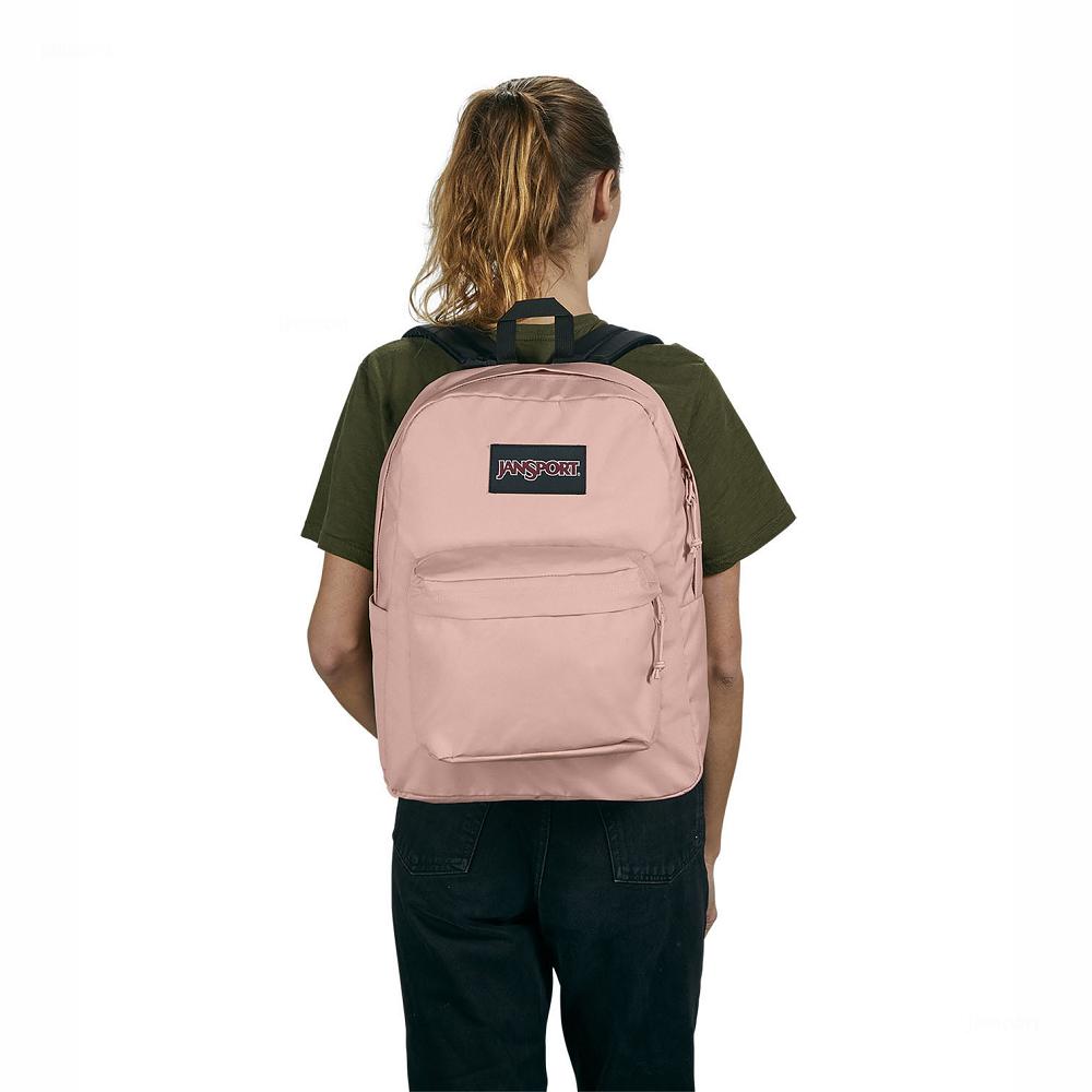 JanSport SuperBreak® Plus Laptop Backpacks Rose | Ireland_JS167