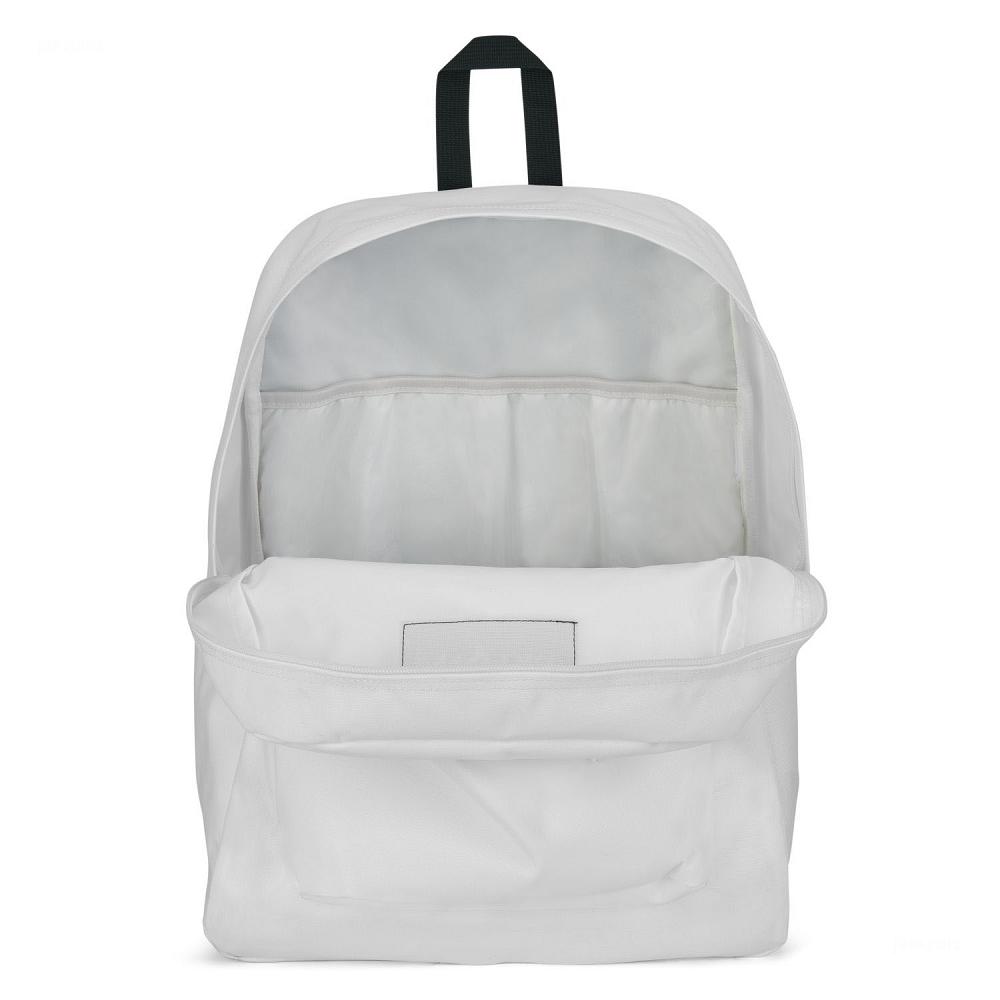 JanSport SuperBreak® Plus Laptop Backpacks White | Ireland_JS185