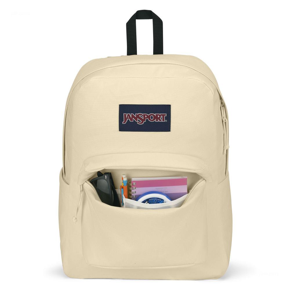 JanSport SuperBreak® Plus Laptop Backpacks Beige | Ireland_JS207