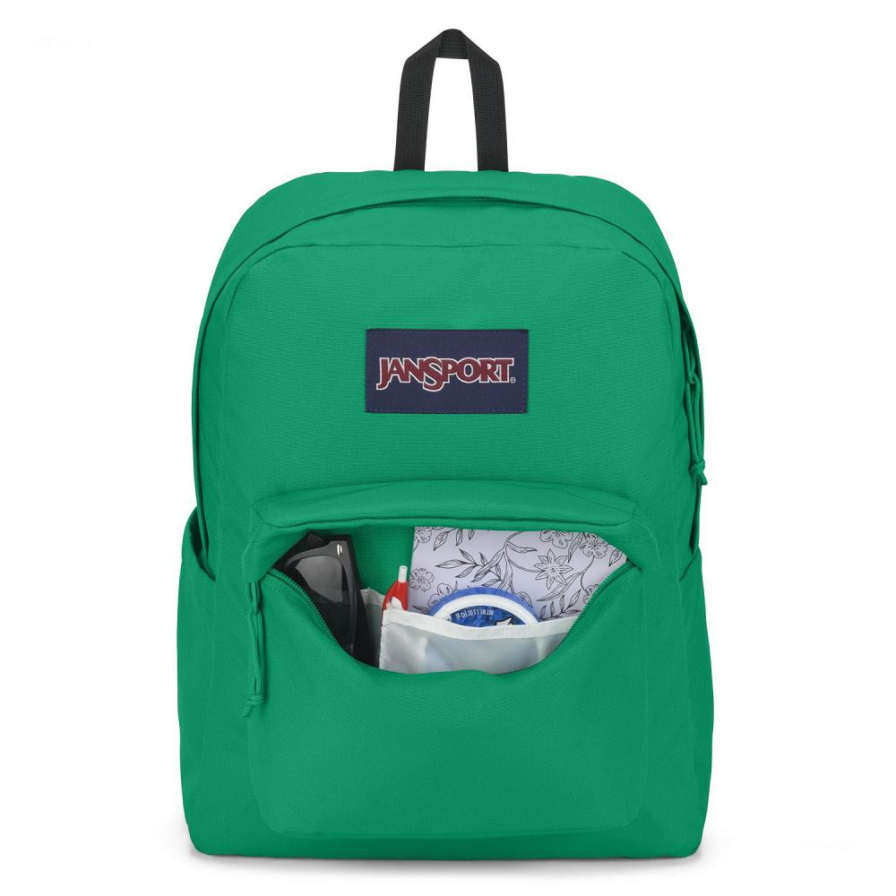 JanSport SuperBreak® Plus Laptop Backpacks Green | Ireland_JS212