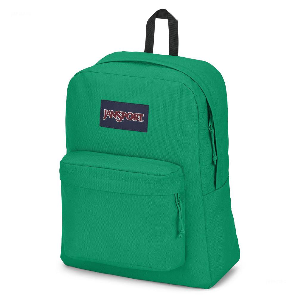 JanSport SuperBreak® Plus Laptop Backpacks Green | Ireland_JS212