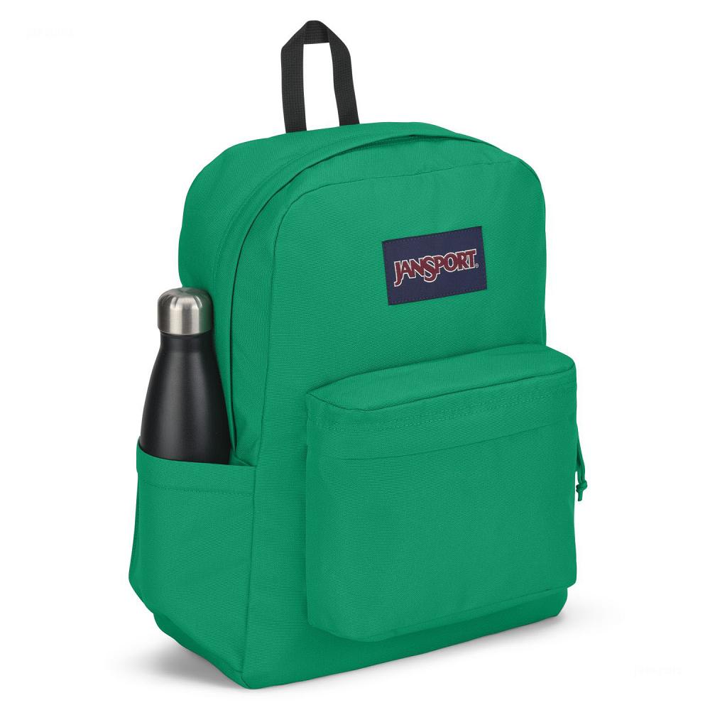 JanSport SuperBreak® Plus Laptop Backpacks Green | Ireland_JS212