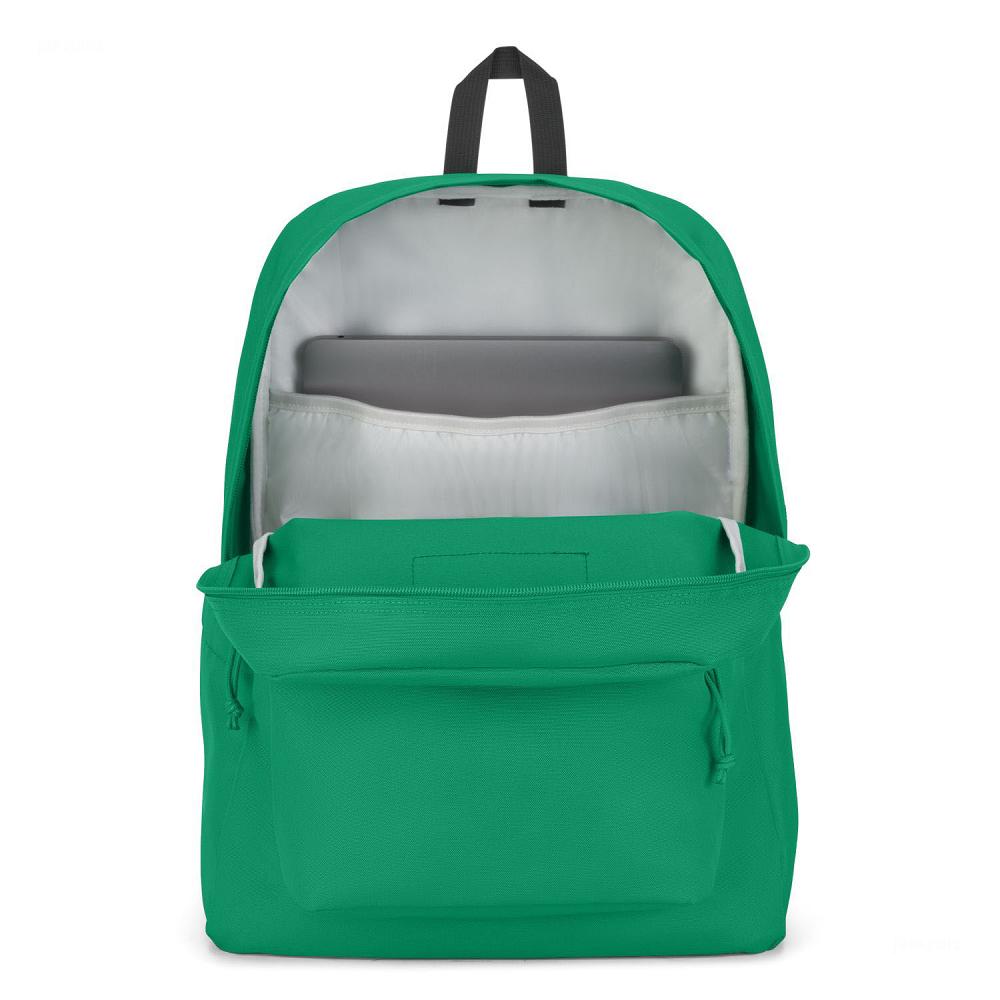 JanSport SuperBreak® Plus Laptop Backpacks Green | Ireland_JS212