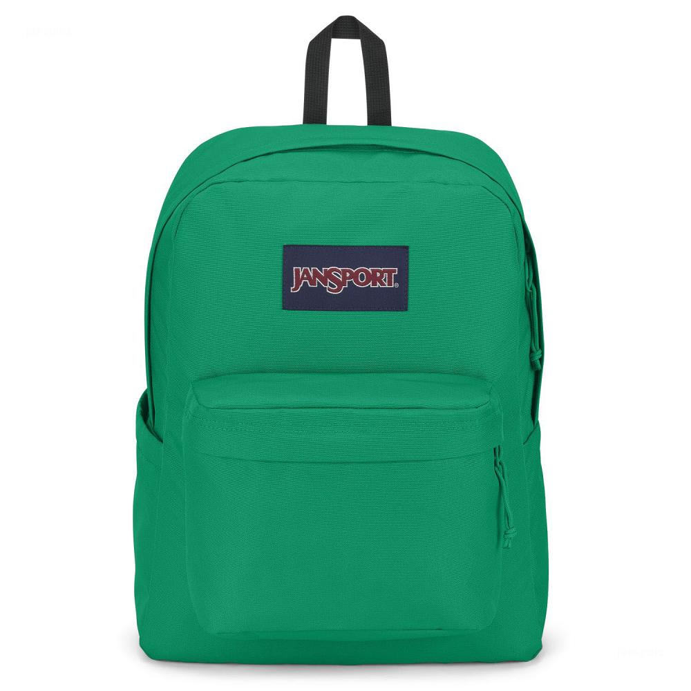 JanSport SuperBreak® Plus Laptop Backpacks Green | Ireland_JS212