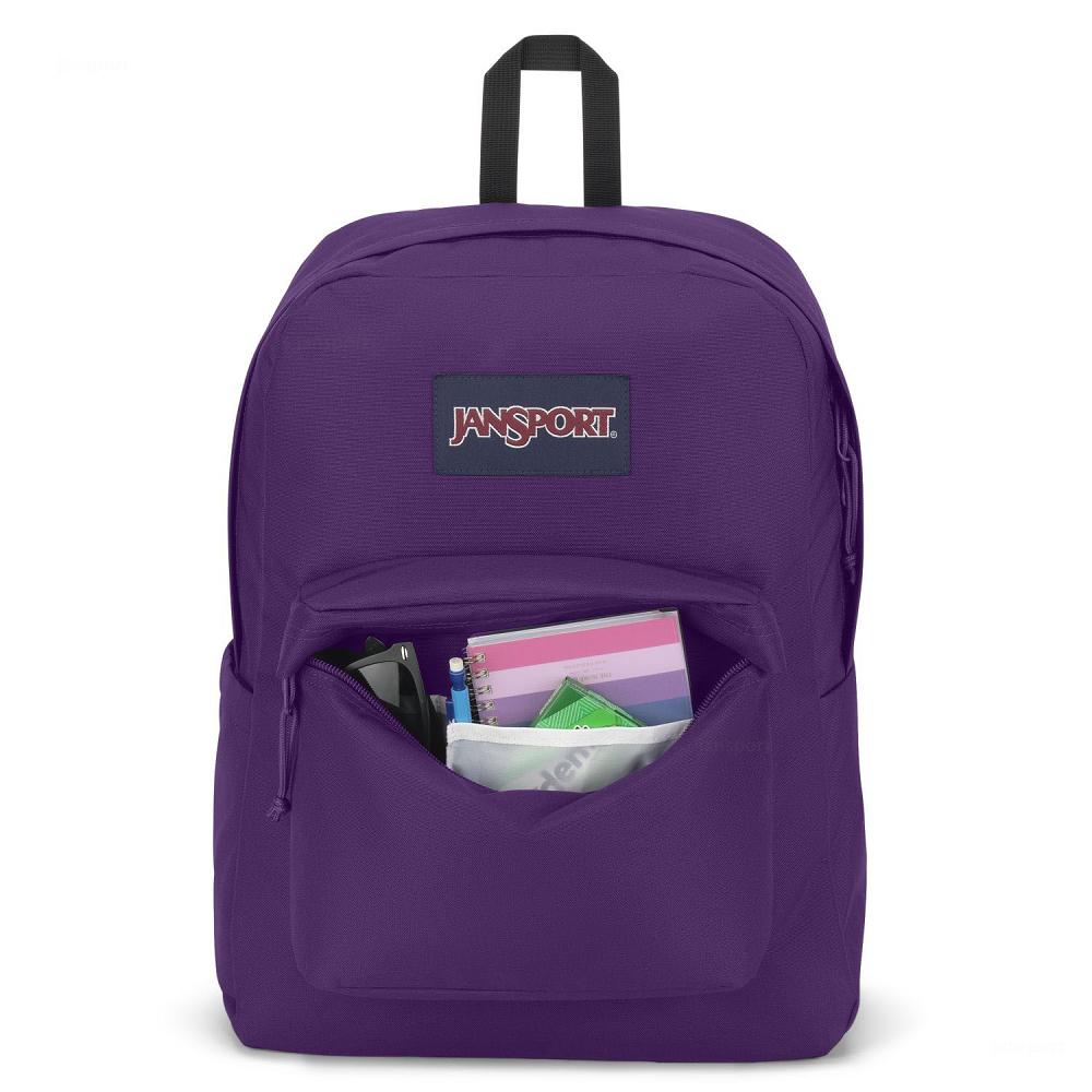 JanSport SuperBreak® Plus Laptop Backpacks Purple | Ireland_JS224