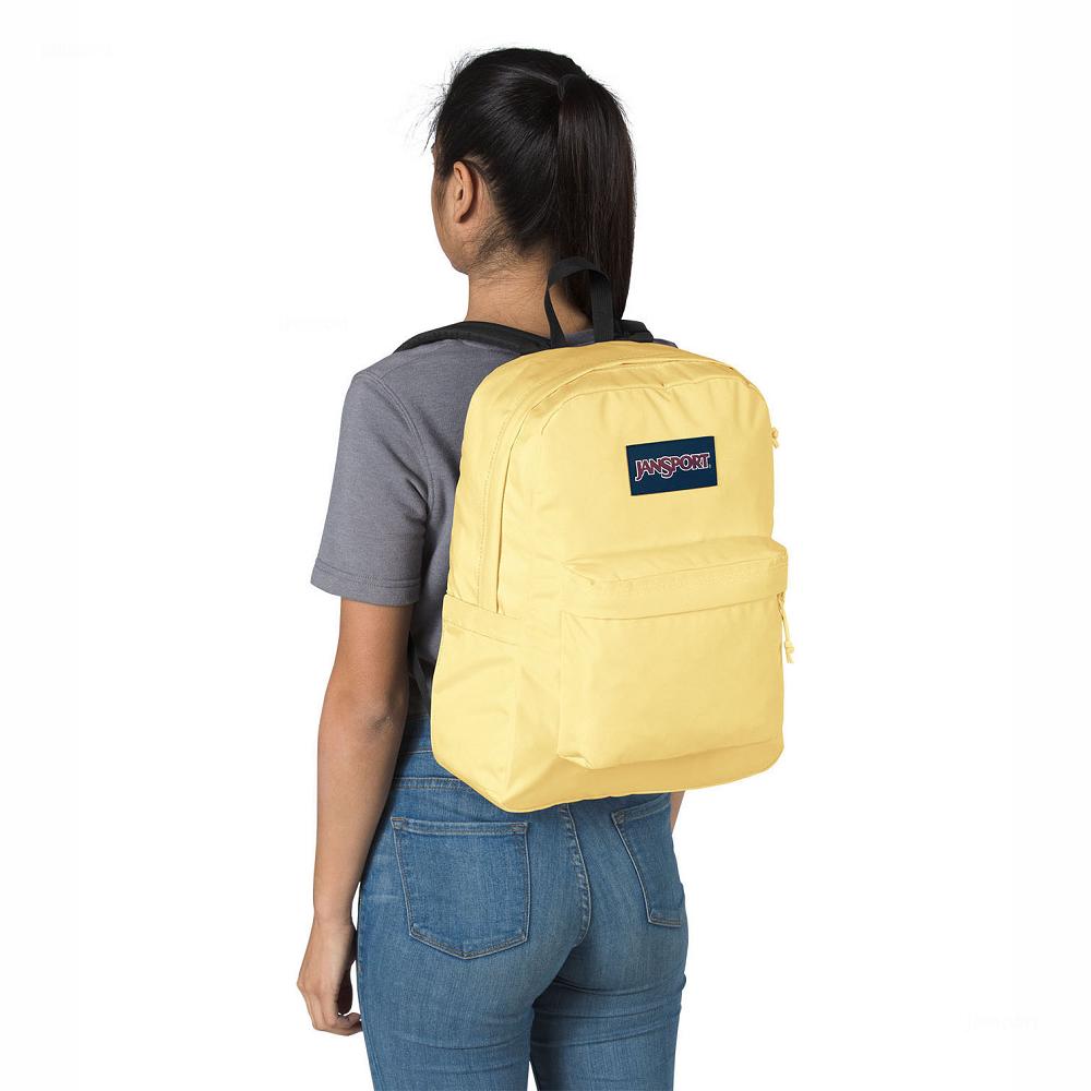 JanSport SuperBreak® Plus Laptop Backpacks Yellow | Ireland_JS288