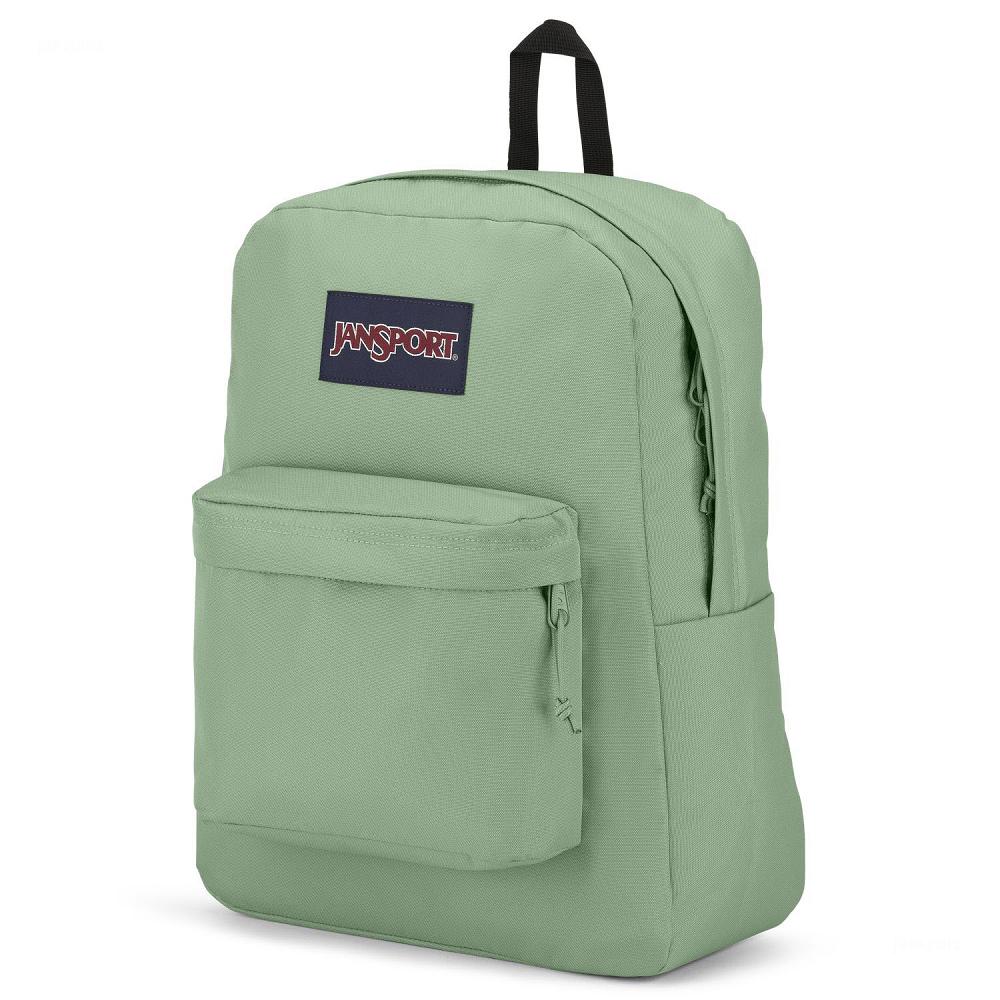 JanSport SuperBreak® Plus Laptop Backpacks Green | Ireland_JS304