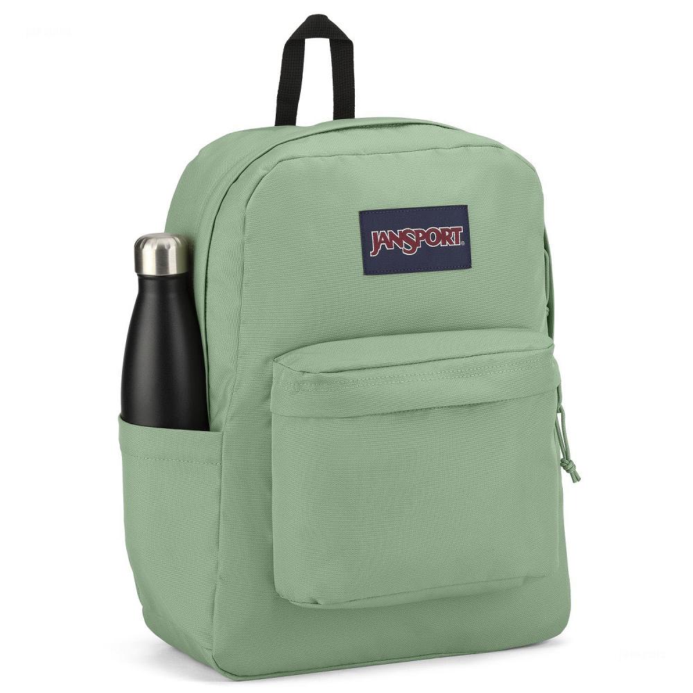 JanSport SuperBreak® Plus Laptop Backpacks Green | Ireland_JS304