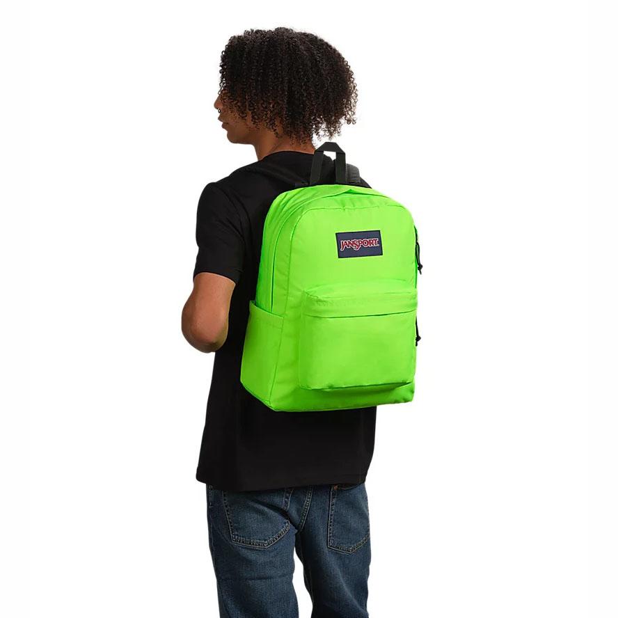 JanSport SuperBreak® Plus Laptop Backpacks Green | Ireland_JS311