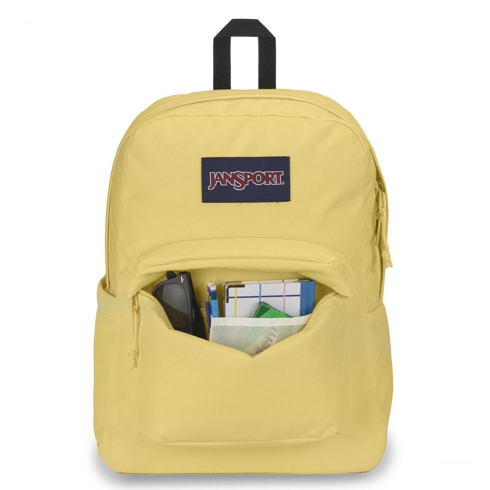 JanSport SuperBreak® Plus Laptop Backpacks Yellow | Ireland_JS318