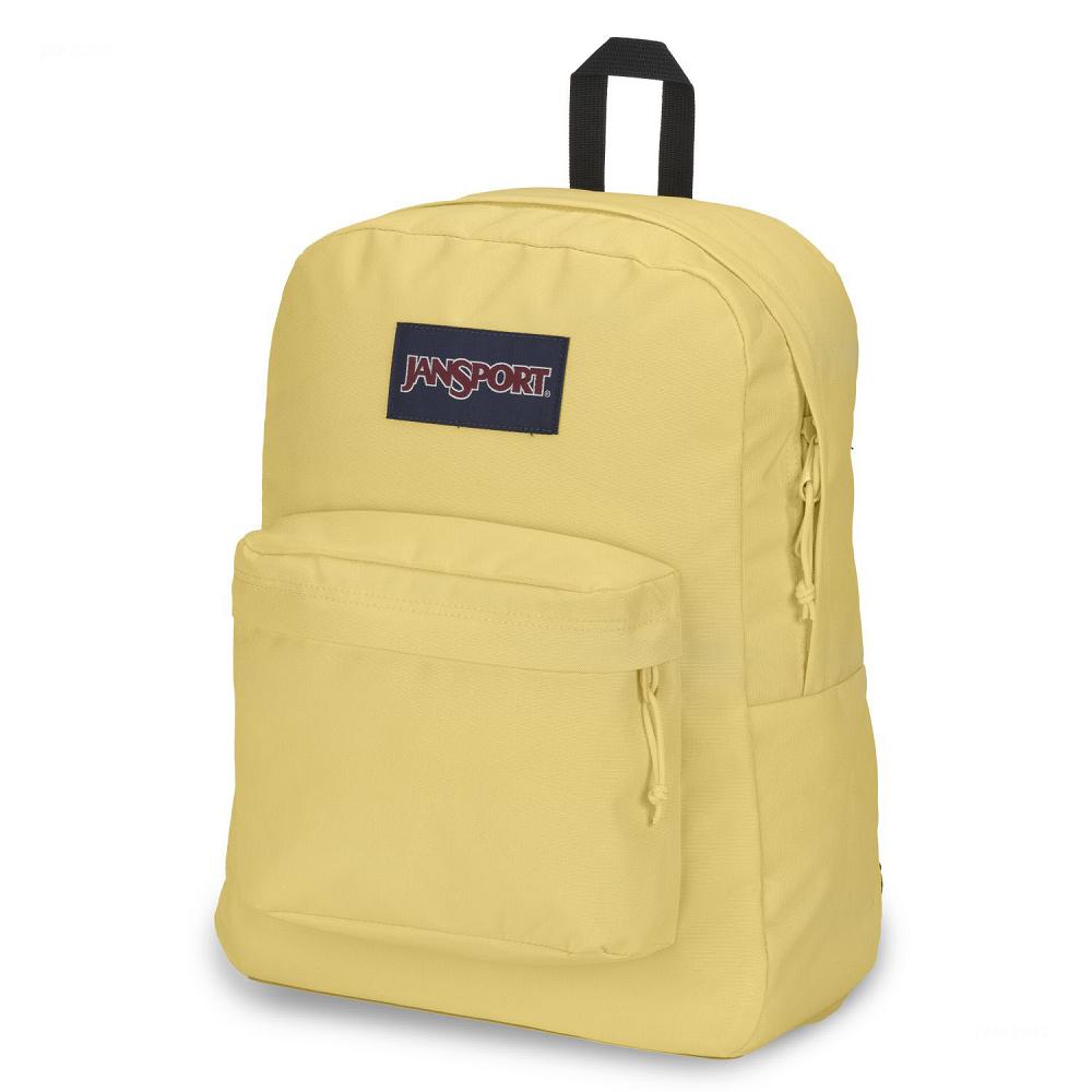 JanSport SuperBreak® Plus Laptop Backpacks Yellow | Ireland_JS318