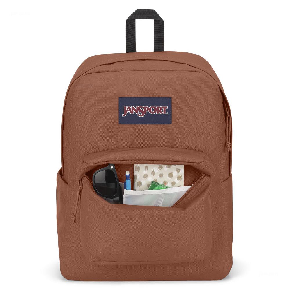 JanSport SuperBreak® Plus Laptop Backpacks Brown | Ireland_JS375