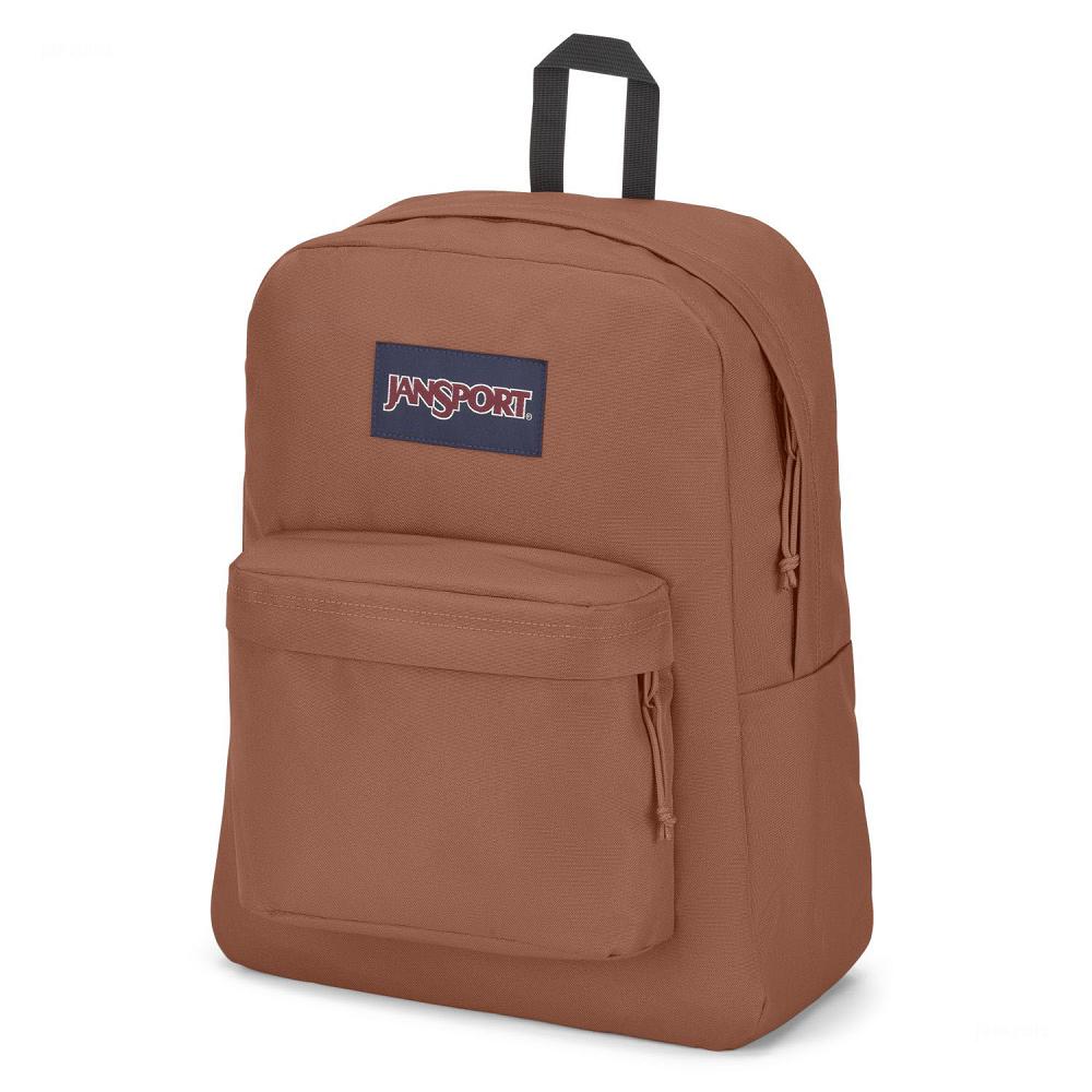 JanSport SuperBreak® Plus Laptop Backpacks Brown | Ireland_JS375