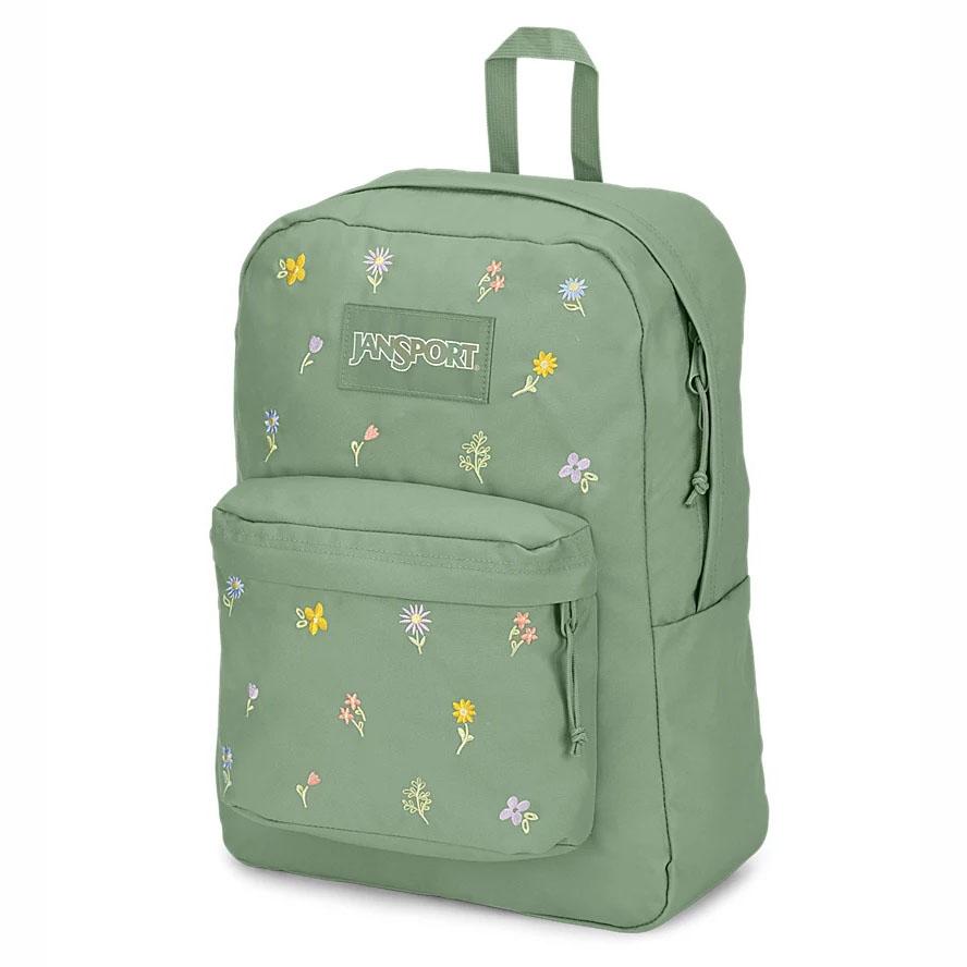 JanSport SuperBreak® Plus School Backpacks Green | Ireland_JS489