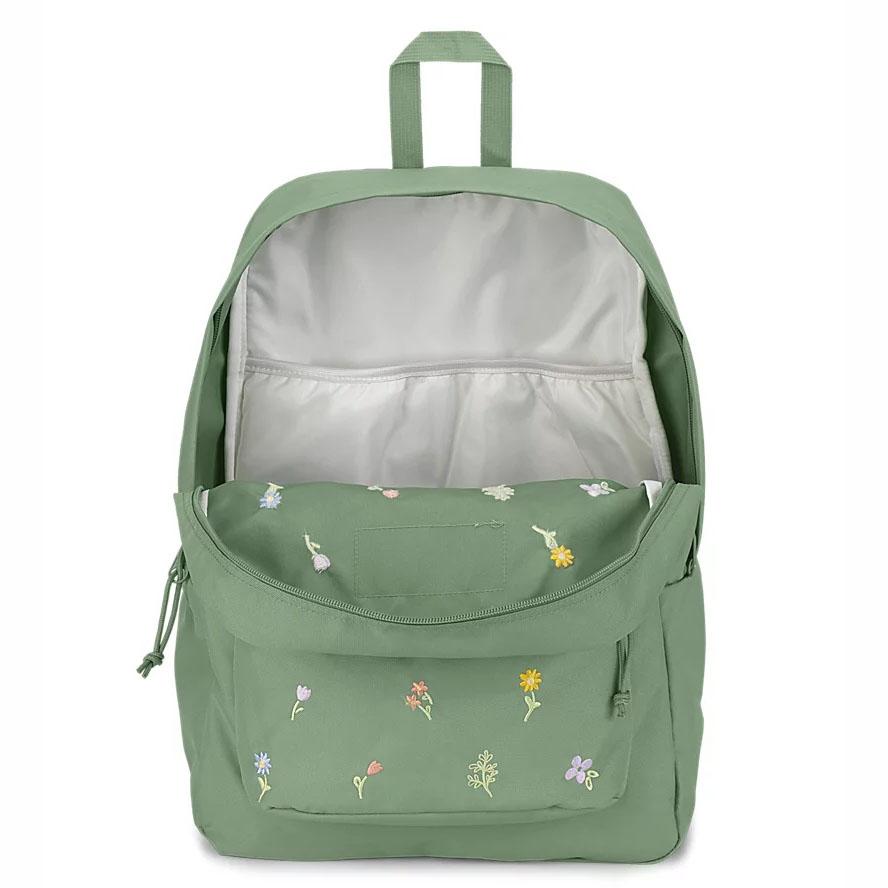 JanSport SuperBreak® Plus School Backpacks Green | Ireland_JS489