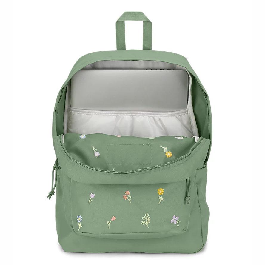 JanSport SuperBreak® Plus School Backpacks Green | Ireland_JS489